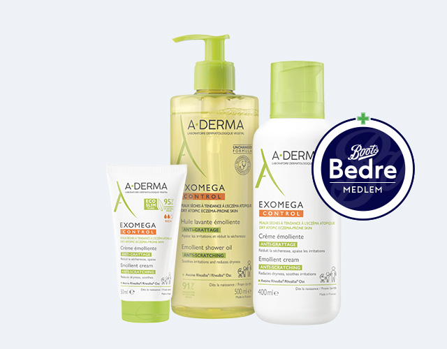 A-derma Exomega 40% hos Boots Apotek