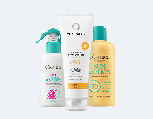solkrem fra cosmica og cliniderm 40% hos Boots Apotek 