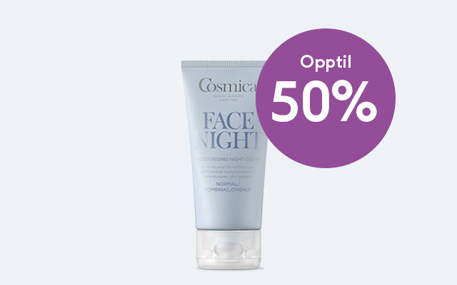 Fukt tilbud, cosmica ansiktskrem hos Boots Apotek 