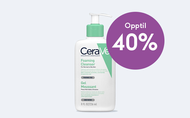 ansiktspleie uren hud Cerave tilbud hos Boots Apotek 