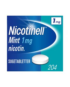 Nicotinell 1 mg sugetabletter for røykeslutt mint 204 stk