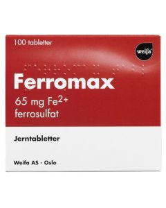 Ferromax tabletter 65 mg 100 stk