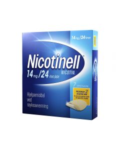 Nicotinell 14 mg depotplaster for røykeslutt 7 stk