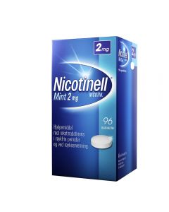 Nicotinell 2 mg sugetabletter for røykeslutt mint 96 stk