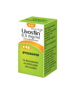 Livostin øyedråper 0,5 mg/ml 4 ml