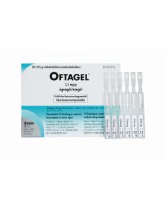 Oftagel øyegel 2,5 mg/g stk 30 x 0,5g