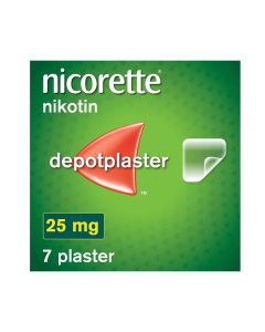 Nicorette depotplaster 25mg/16timer 7stk