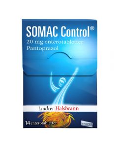 Somac Control enterotabletter 20 mg 14 stk
