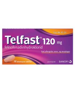 Telfast tabletter 120 mg 10 stk
