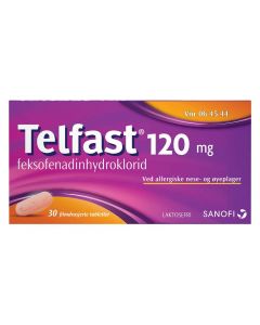 Telfast tabletter 120 mg 30 stk