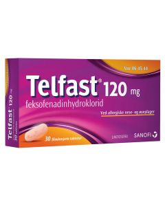 Telfast tabletter 120 mg 30 stk