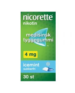 Nicorette icemint tyggegummi 4 mg 30 stk