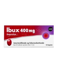 Ibux kapsler 400 mg 10 stk