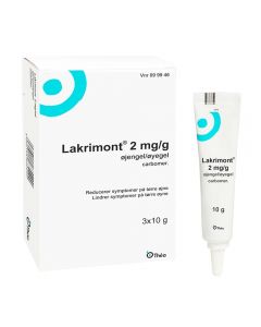 Lakrimont øyegel 2 mg/g 3x10g (tube)