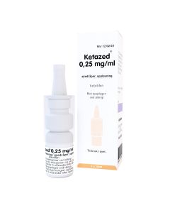 Ketazed 0,25 mg/ml &oslash;yedr&aring;per, 10 ml