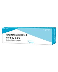 Terbinafinhydroklorid Norfri 10 mg/g krem 15g