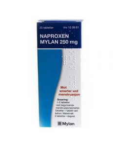 Naproxen Mylan tabletter 250 mg 20 stk