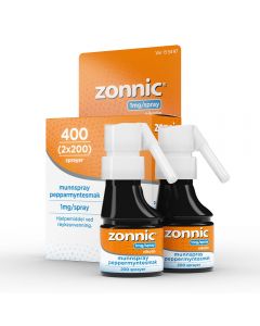 Zonnic 1 mg/dose munnspray peppermynte 2x200 doser