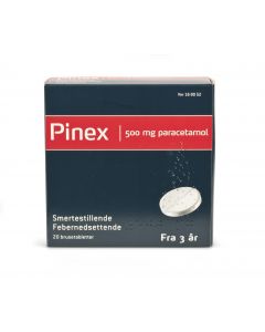 Pinex brusetabletter 500 mg 20 stk