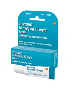 Zoviduo 50 mg/g og 10 mg/g krem 2 g