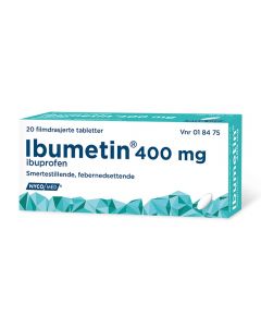 Ibumetin tabletter 400 mg 20 stk