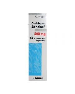 Calcium Sandoz brusetabletter 500mg 20stk