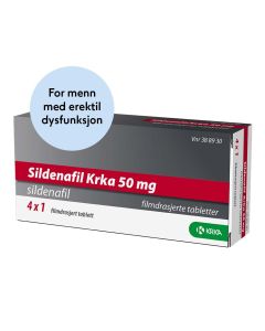 Sildenafil Krka reseptfritt 50mg, 4 tabletter