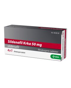 Sildenafil Krka reseptfritt 50mg, 4 tabletter Sildenafil Krka reseptfritt 50mg, 4 tabletter
