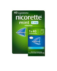 Nicorette sugetablett Mint 2mg, 40 stk