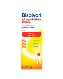 Bisolvon mikstur jordbær 0.8 mg/ml 125 ml