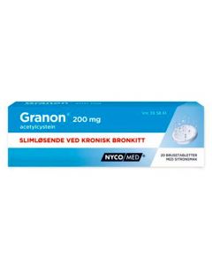 Granon brusetabletter 200 mg 20 stk