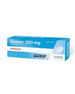 Granon brusetabletter 200 mg 20 stk