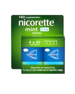 Nicorette sugetablett Mint 2mg, 160 stk