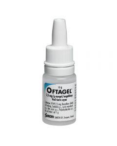 Oftagel øyegel 2,5 mg/g 10 g