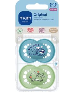 MAM Original 6-16 Silk BLUE 2p