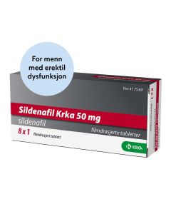 Sildenafil Krka reseptfritt  50mg, 8 tabletter