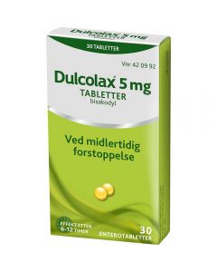 Dulcolax enterotabletter 5 mg 30 stk