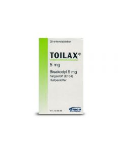 Toilax enterotabletter 5 mg 25 stk