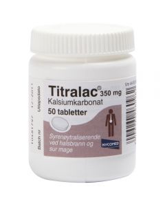 Titralac tabletter 350 mg 50 stk