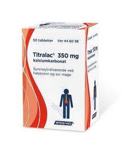 Titralac tabletter 350 mg 50 stk