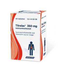 Titralac tabletter 350 mg 50 stk