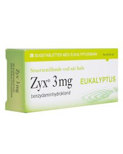 Zyx sugetabletter Eukalyptus 3 mg 20 stk