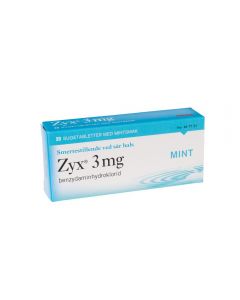 Zyx sugetabletter mint 3 mg 20 stk