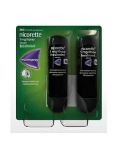 Nicorette mint munnspray 1mg/dose 2 x 150 doser