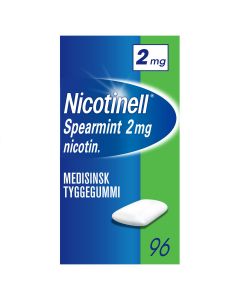 Nicotinell tyggegummi spearmint 2 mg 96 stk
