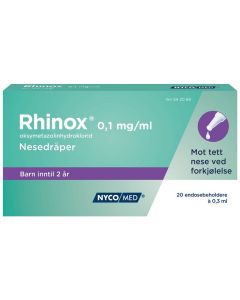 Rhinox nesedråper 0,1 mg/ml stk 20 x 0,3 ml