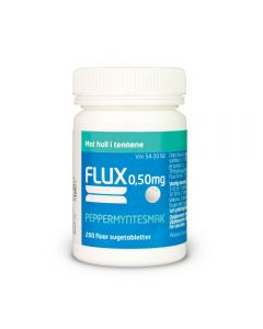 Flux sugetabletter peppermynte 0,50 mg 200 stk