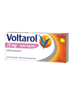 Voltarol kapsler 25 mg 10 stk