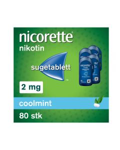 Nicorette sugetablett coolmint 2 mg 4x20 stk