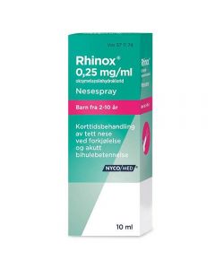 Rhinox nesespray 0,25 mg 10 ml